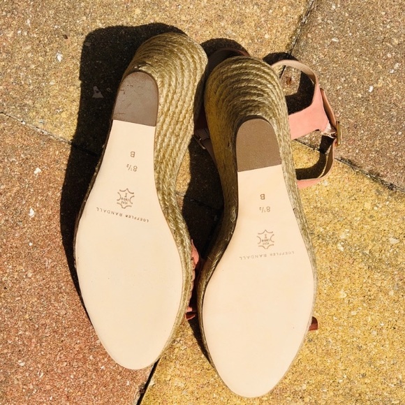 LOEFLER RANDALL Suede Platform Sandals Peach - Picture 8 of 11